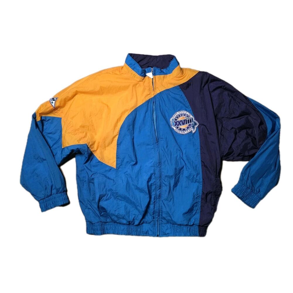 Vintage Men's XL Apex One Superbowl XXVIII Jacket Cowboys vs Bills 1993